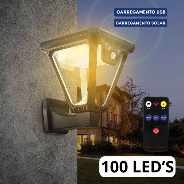 Lâmpada LED Solar 2 em 1 para Jardim - Swanlight