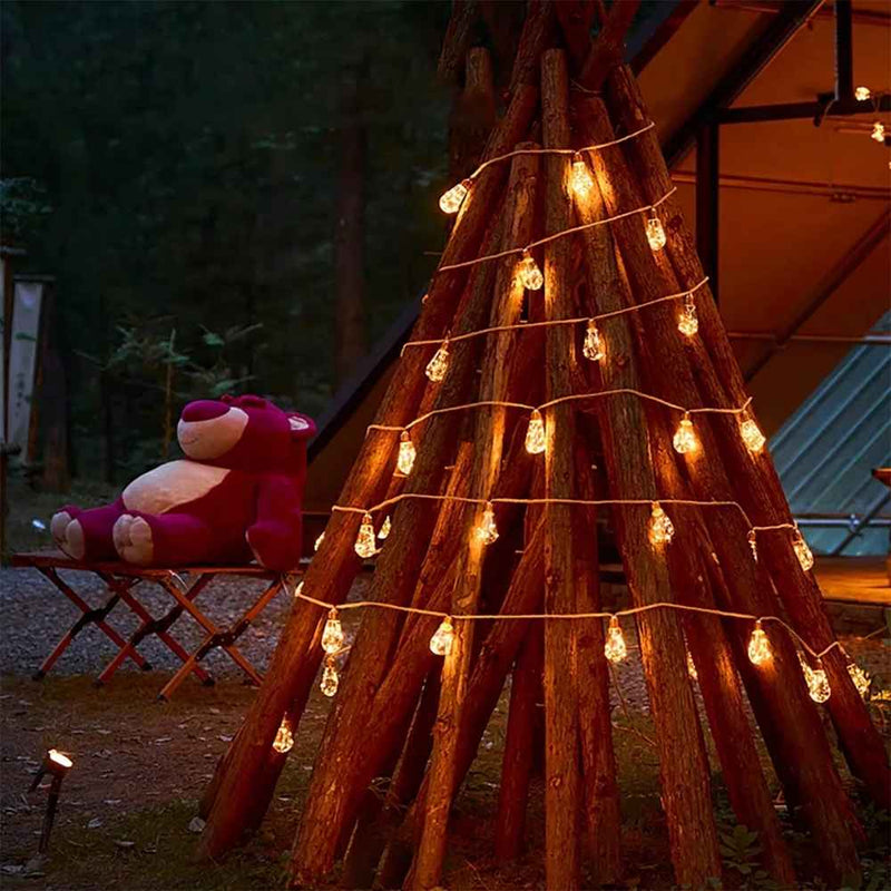 Cordão de Lâmpadas Led Solar Bulbo
