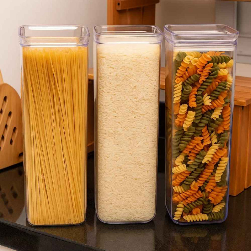 Kit de Potes Herméticos Para Cozinha - Swan Kitchen