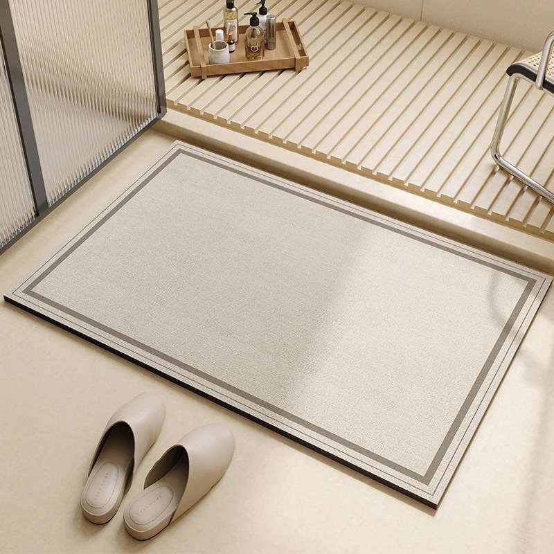 Tapete para Banheiro Antideslizante - Swan Bathroom